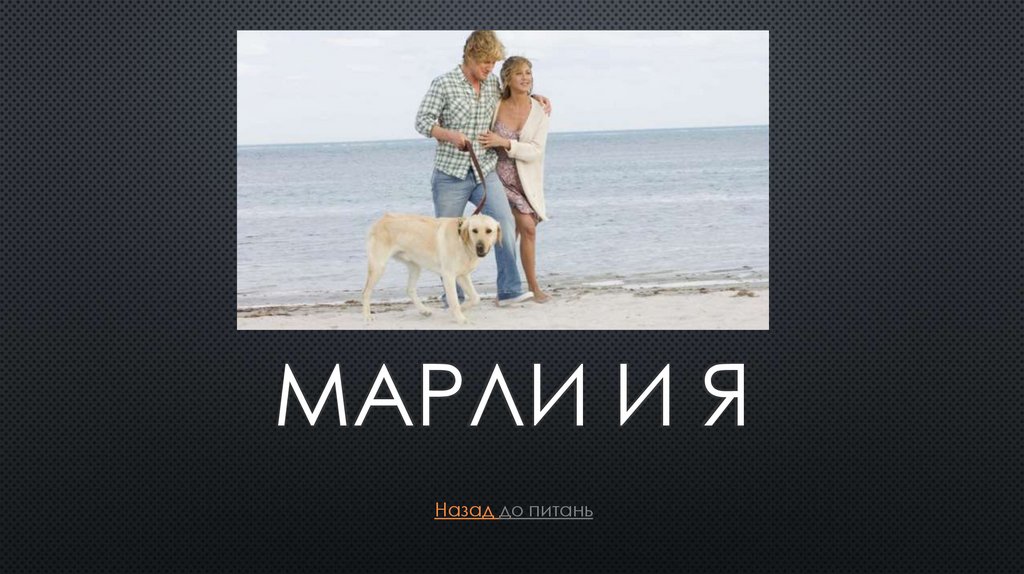 МарлИ И я