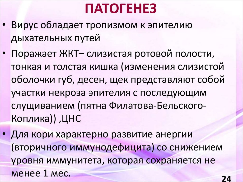 ПАТОГЕНЕЗ