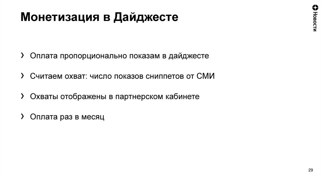 Монетизация в Дайджесте