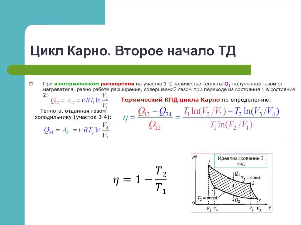 Внутренняя энергия и теплоемкость идеального газа