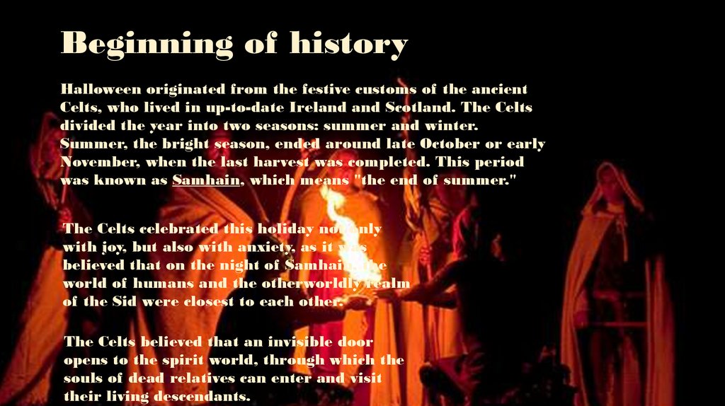 Beginning of history