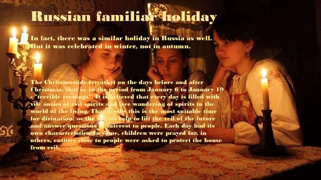 Russian familiar holiday
