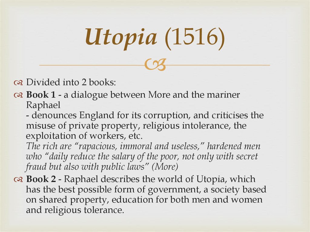 Utopia (1516)