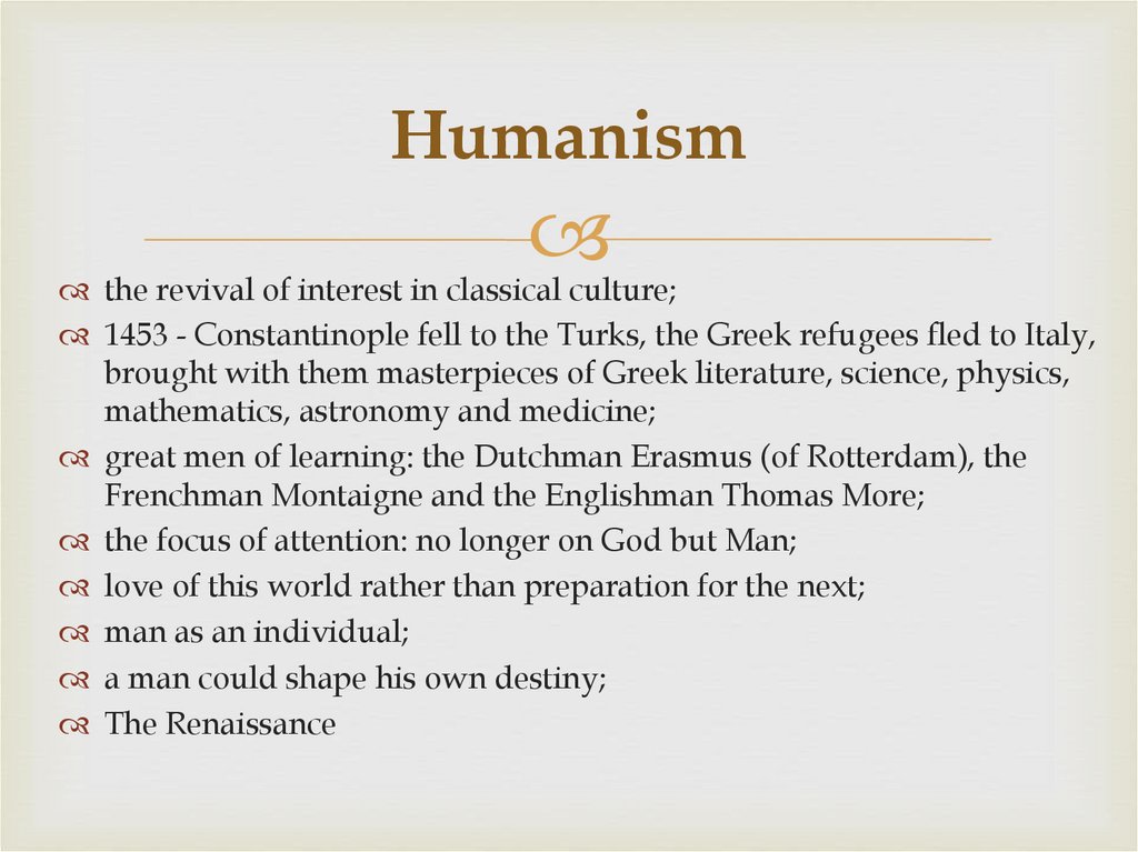 Humanism