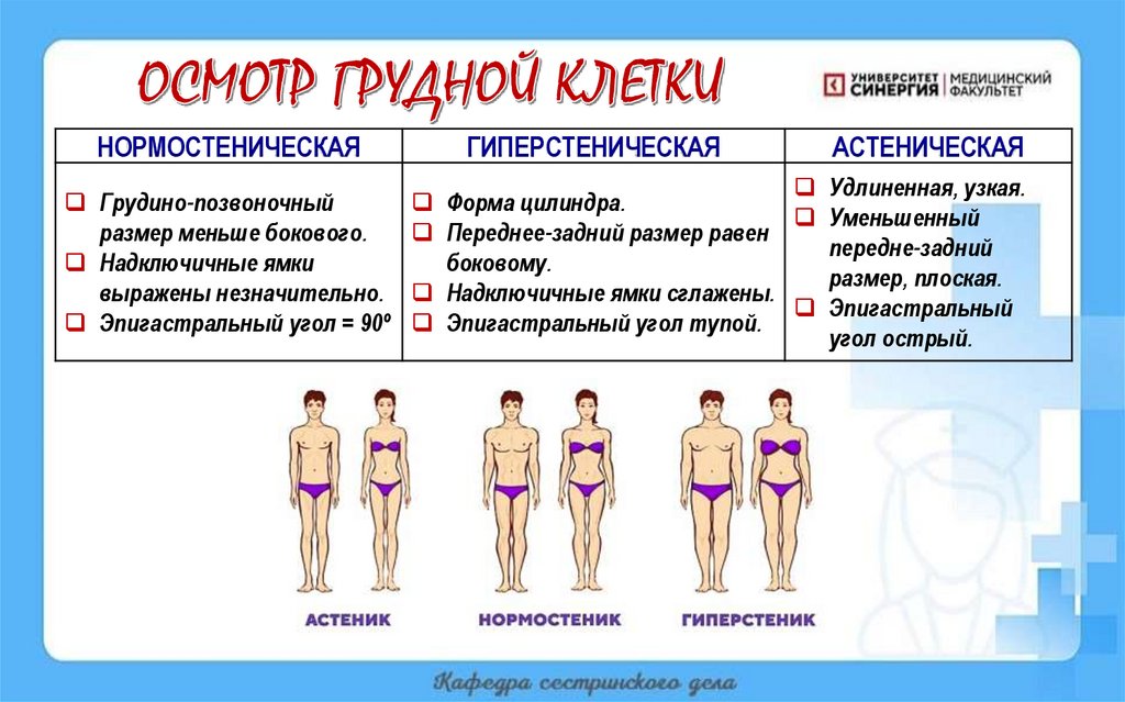 ОСМОТР ГРУДНОЙ КЛЕТКИ