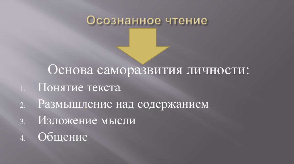 Осознанное чтение