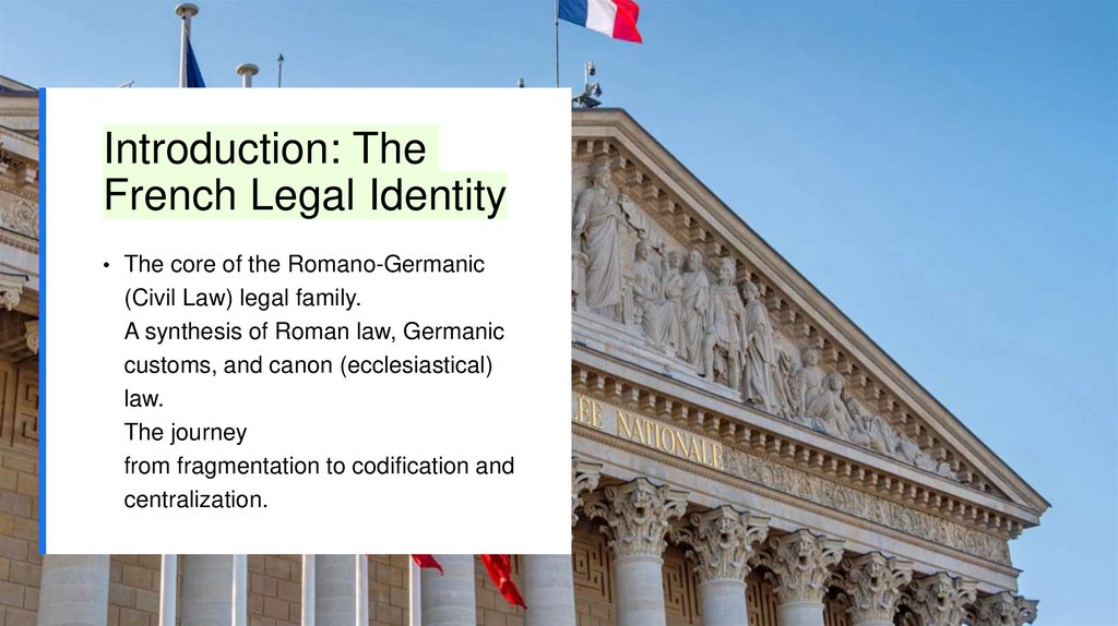 Introduction: The French Legal Identity
