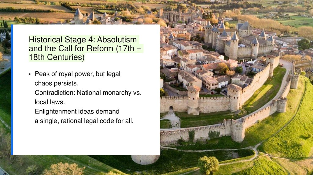 Historical Stage 4: Absolutism and the Call for Reform (17th – 18th Centuries)