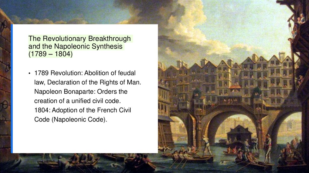 The Revolutionary Breakthrough and the Napoleonic Synthesis (1789 – 1804)