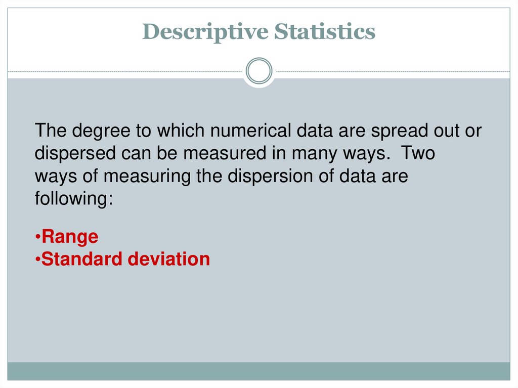 Descriptive Statistics