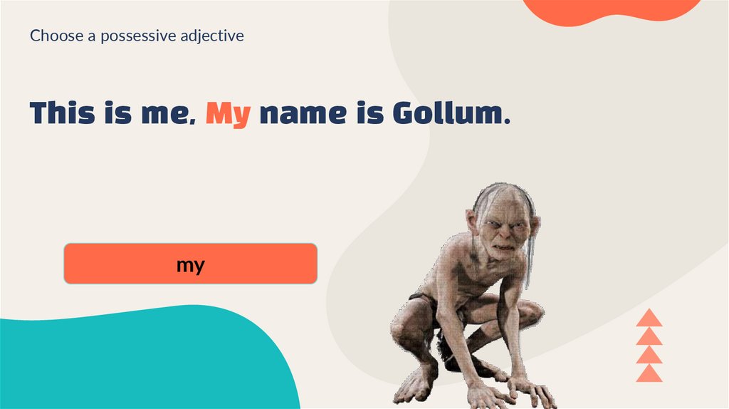 This is me, My name is Gollum.