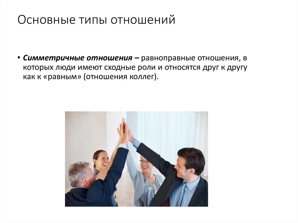 Основные типы отношений