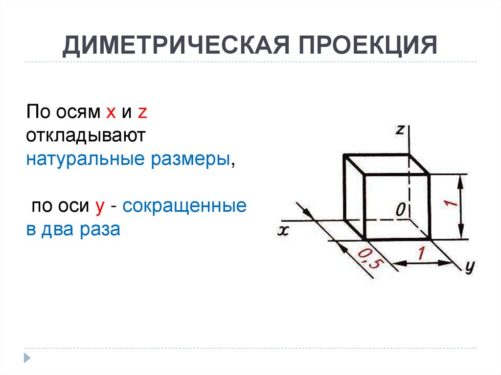 ДИМЕТРИЧЕСКАЯ ПРОЕКЦИЯ