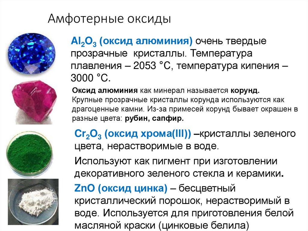 Амфотерные оксиды