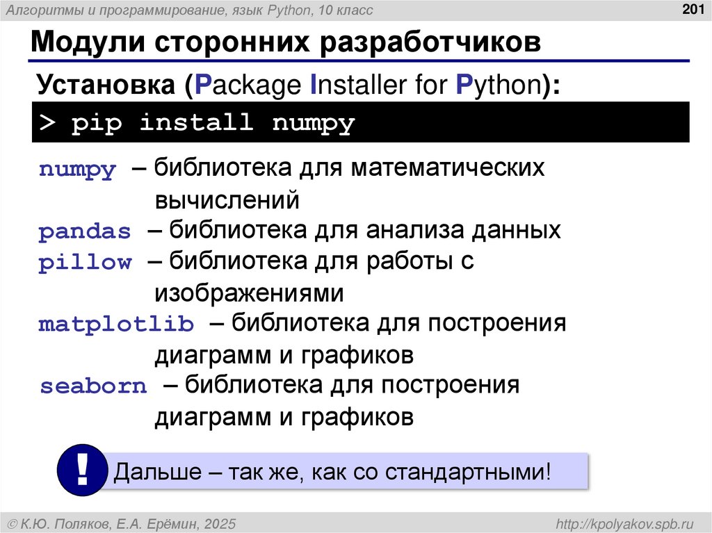 Модули сторонних разработчиков