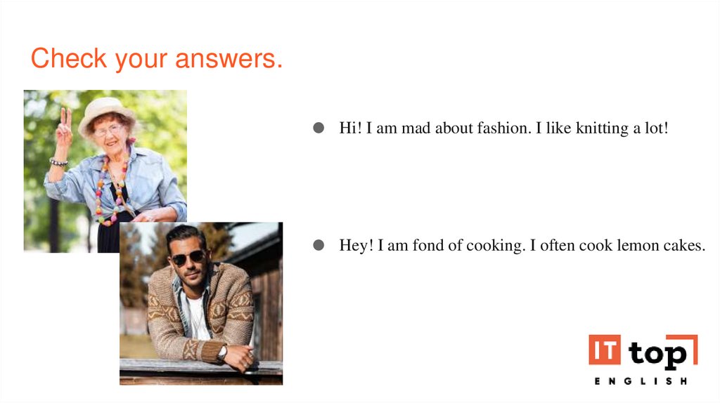 Check your answers. 