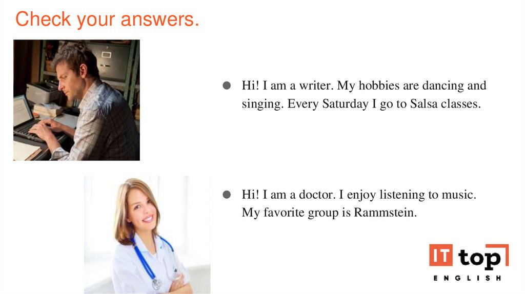 Check your answers. 