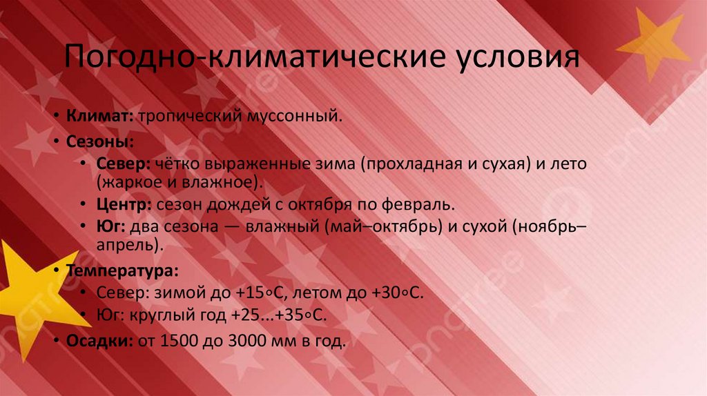 Погодно‑климатические условия