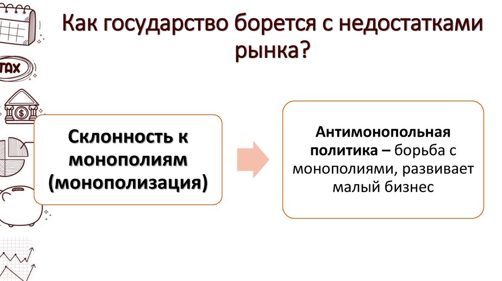Как государство борется с недостатками рынка?
