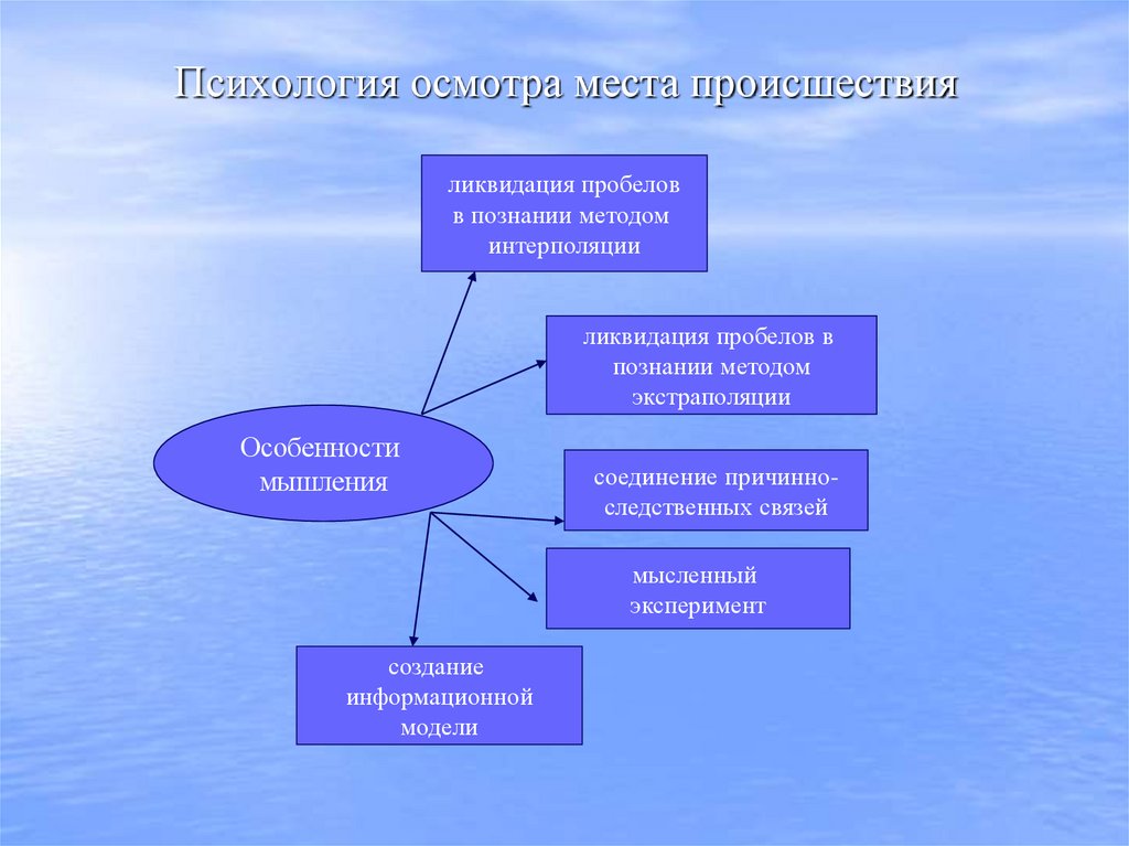 Психология осмотра места происшествия
