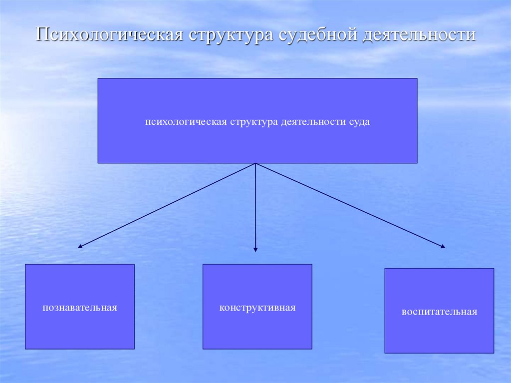 Психологическая структура судебной деятельности