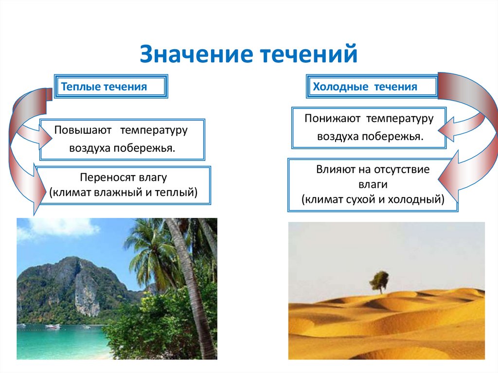 Значение течений