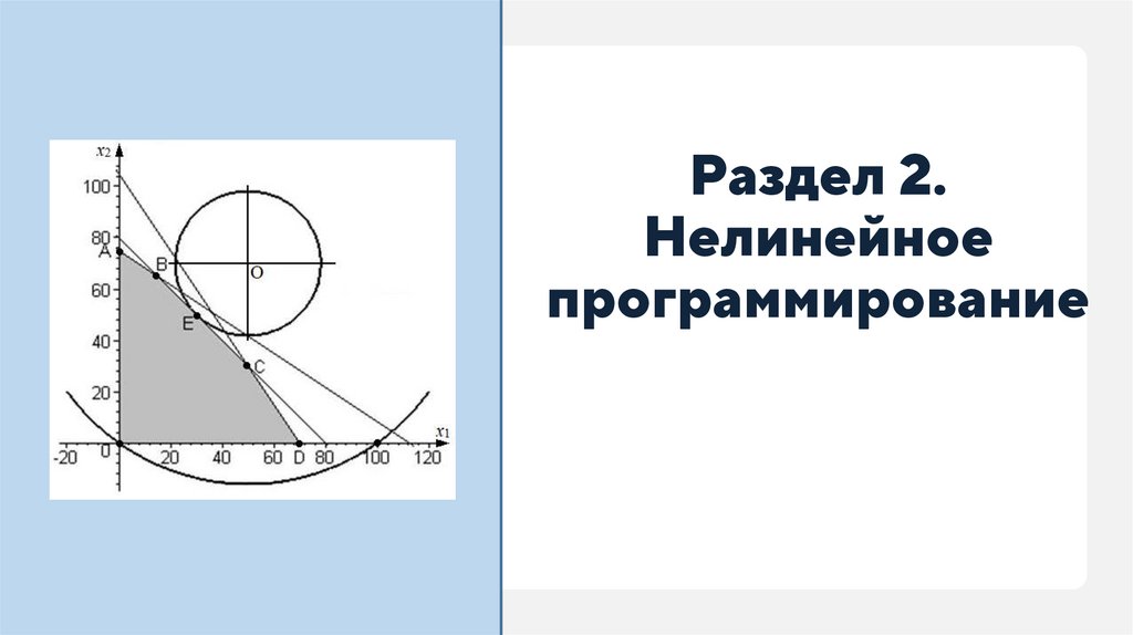 Раздел 2. Нелинейное программирование
