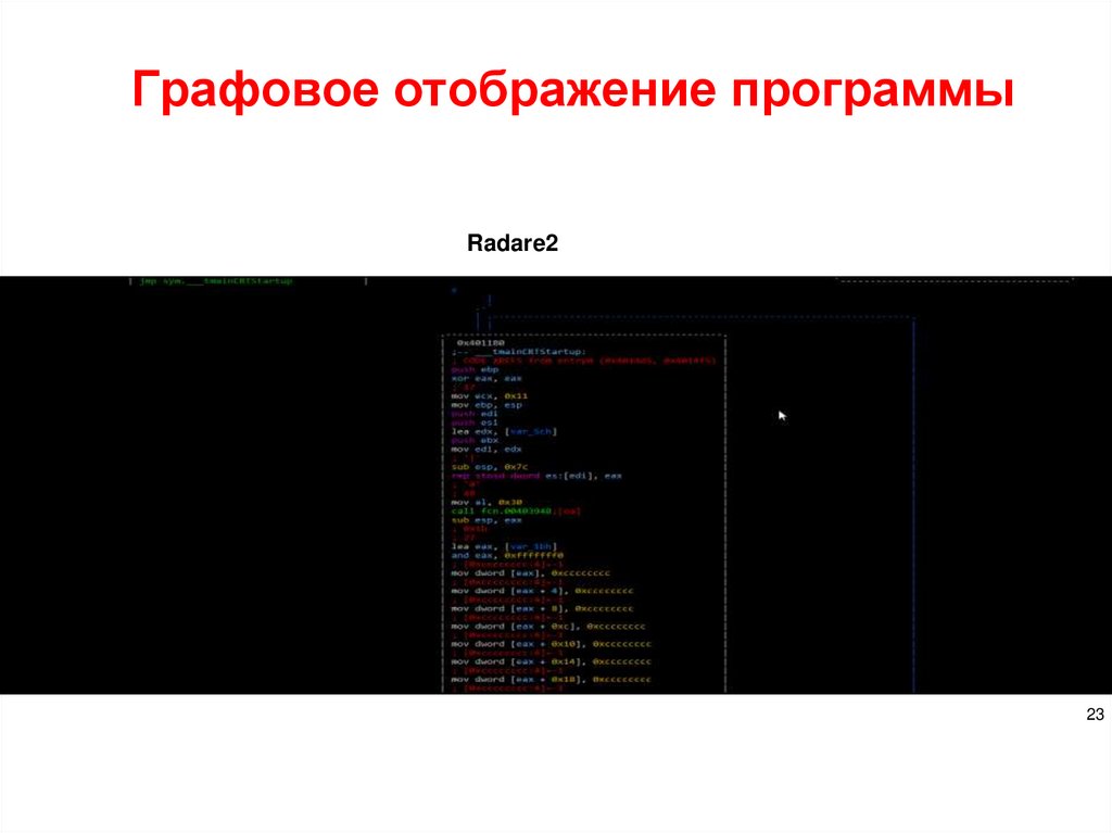 Графовое отображение программы