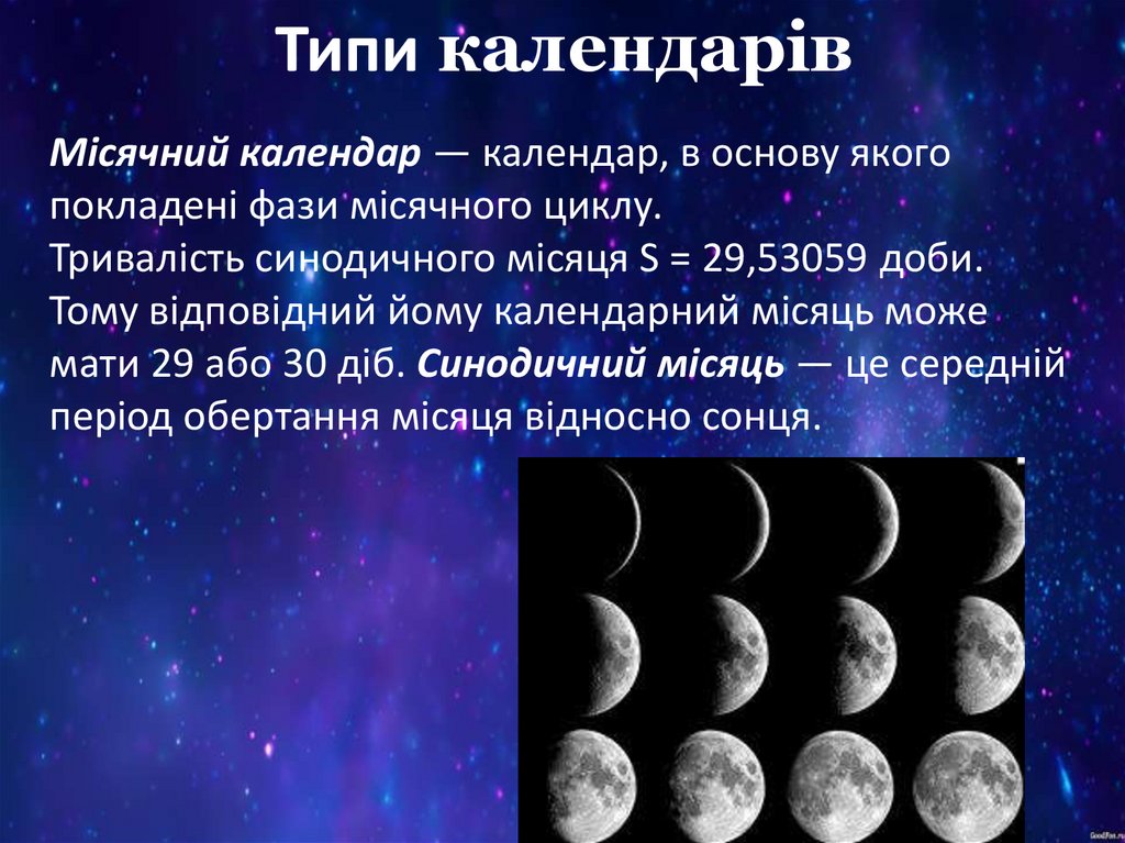 Типи календарів