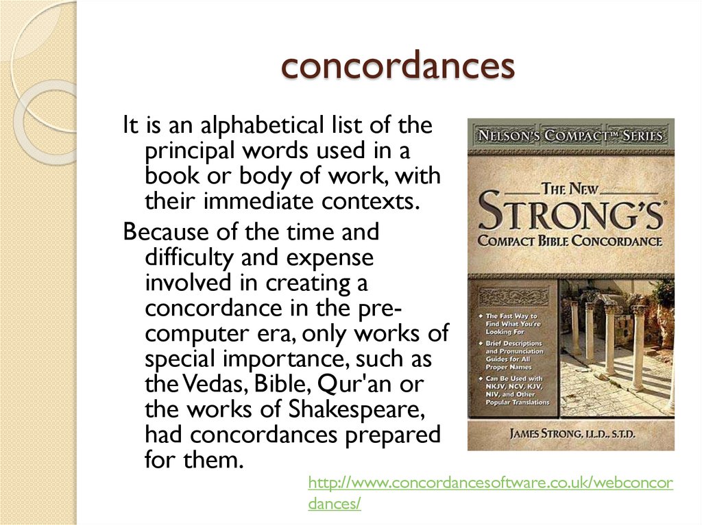 concordances