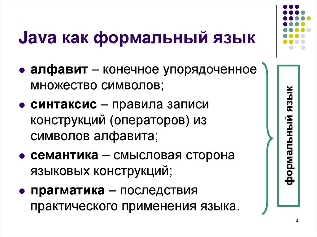 Java как формальный язык