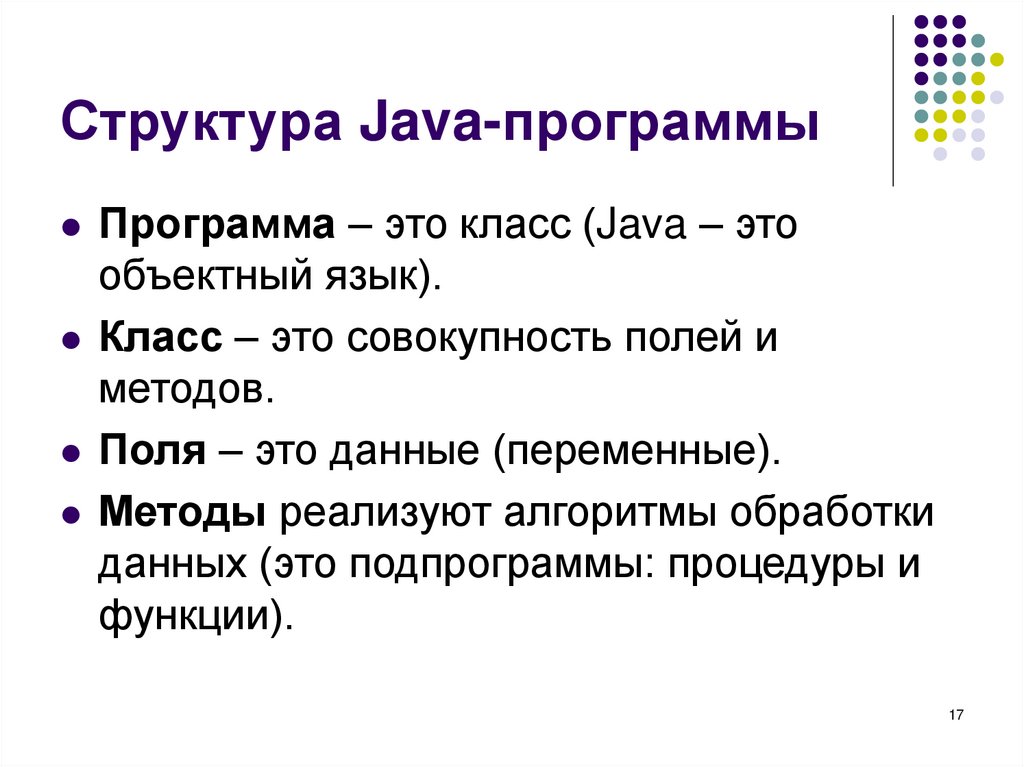 Структура Java-программы