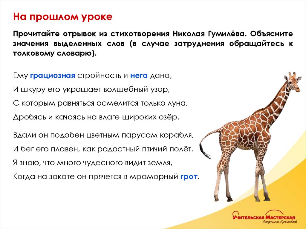 На прошлом уроке