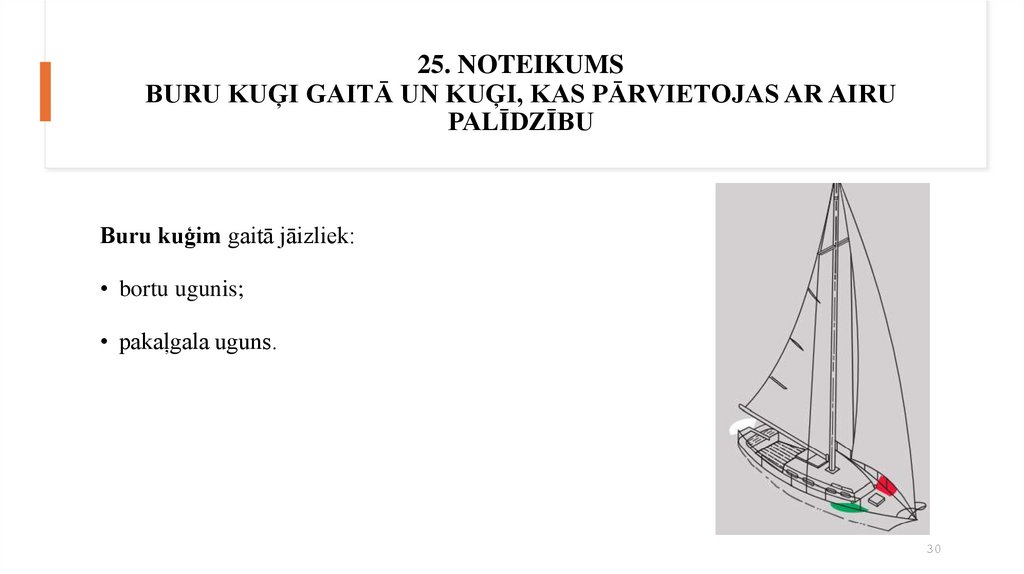 25. NOTEIKUMS BURU KUĢI GAITĀ UN KUĢI, KAS PĀRVIETOJAS AR AIRU PALĪDZĪBU