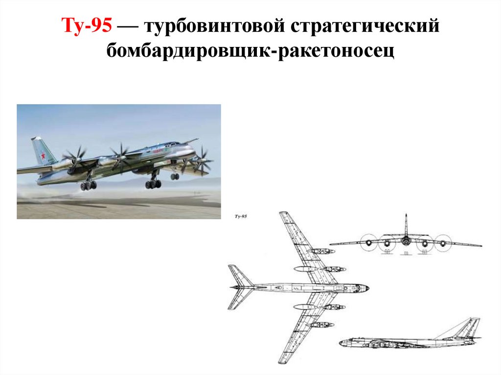 Ту-95 — турбовинтовой стратегический бомбардировщик-ракетоносец
