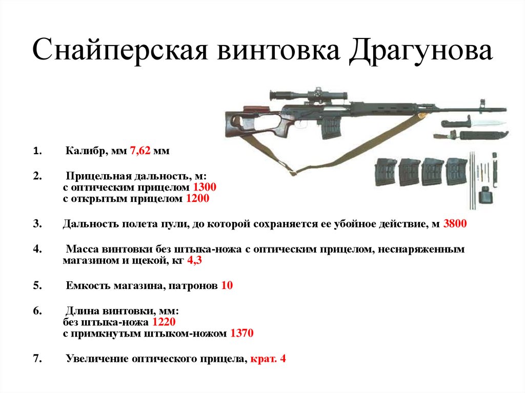 Снайперская винтовка Драгунова