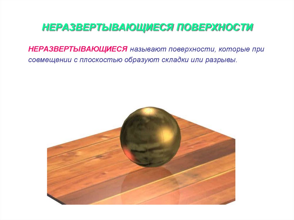 НЕРАЗВЕРТЫВАЮЩИЕСЯ ПОВЕРХНОСТИ