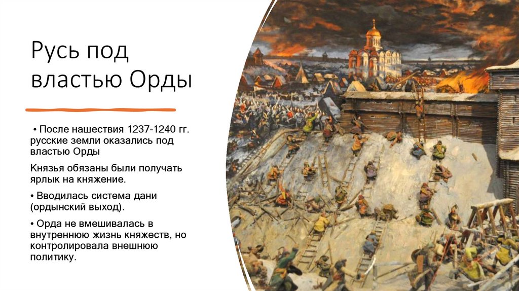 Русь под властью Орды