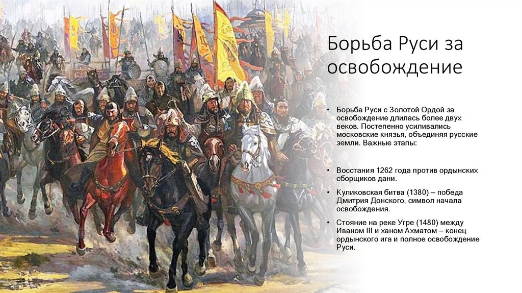 Борьба Руси за освобождение