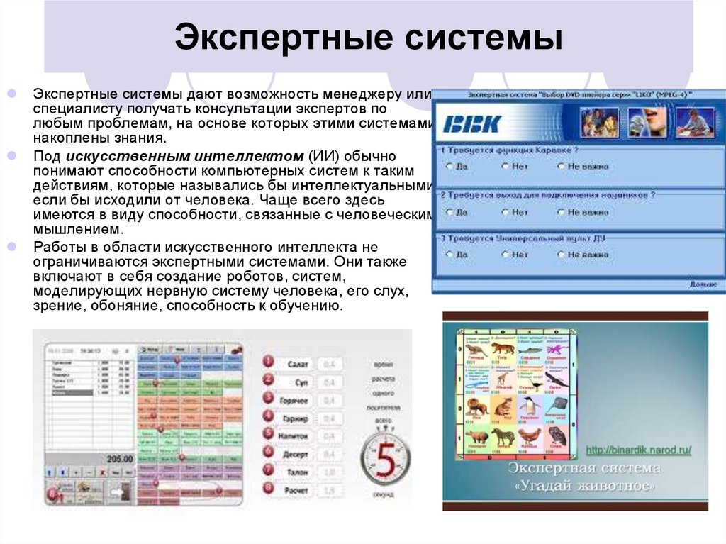 Экспертные системы