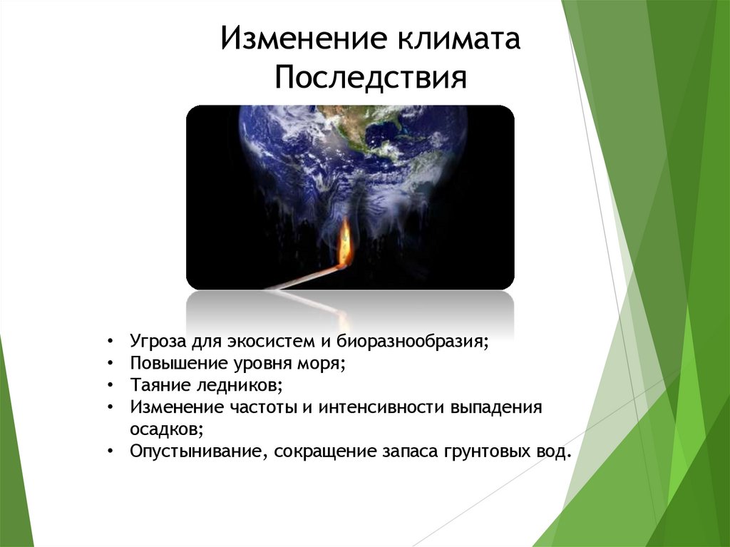 Изменение климата Последствия