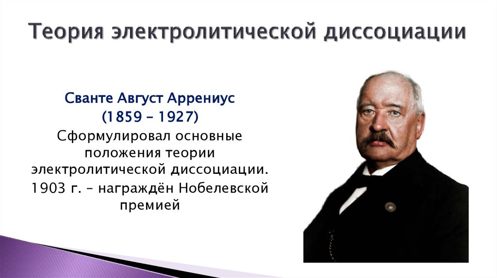 Теория электролитической диссоциации