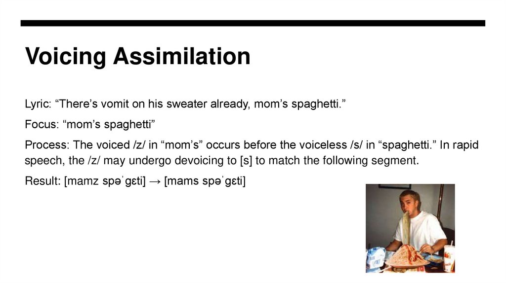 Voicing Assimilation