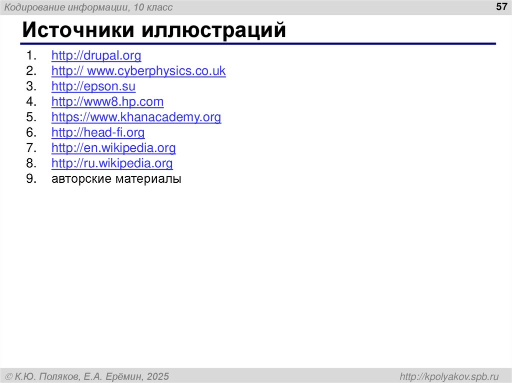 Источники иллюстраций