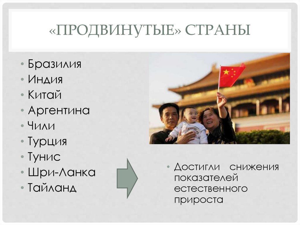 «ПРОДВИНУТЫЕ» СТРАНЫ