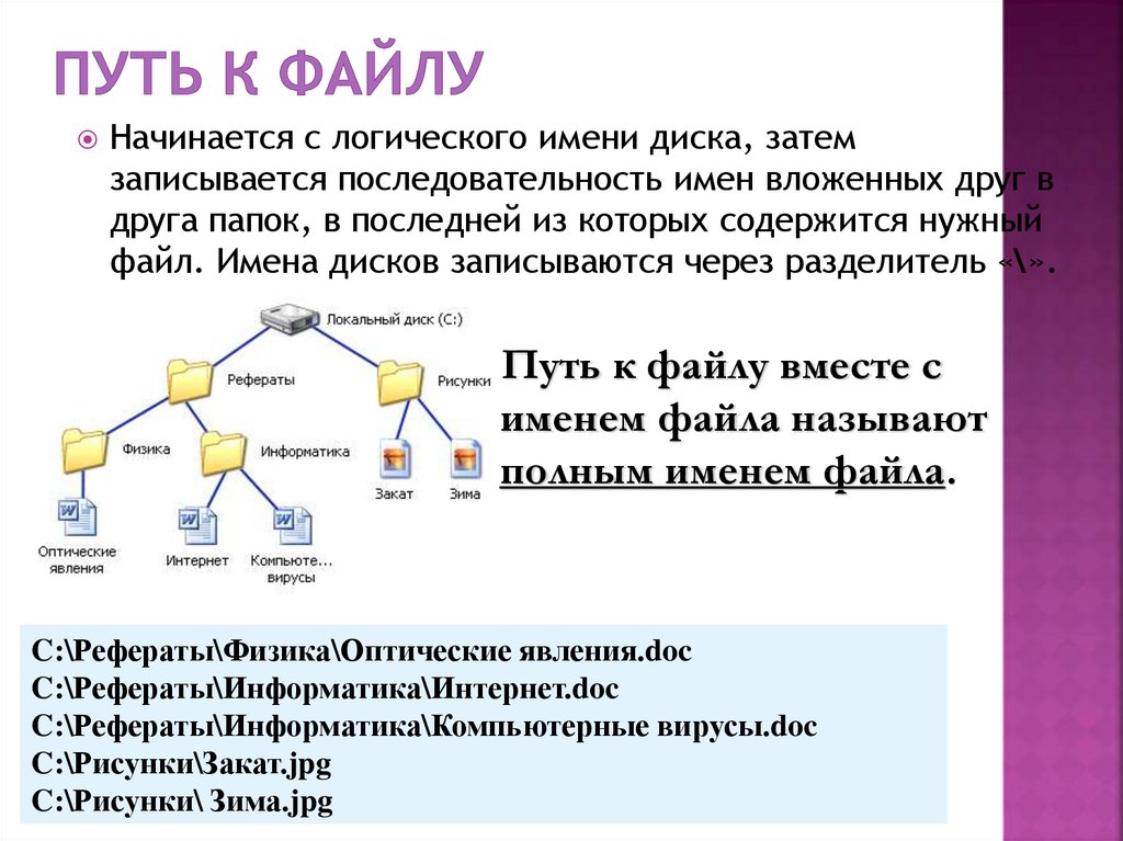 Путь к файлу