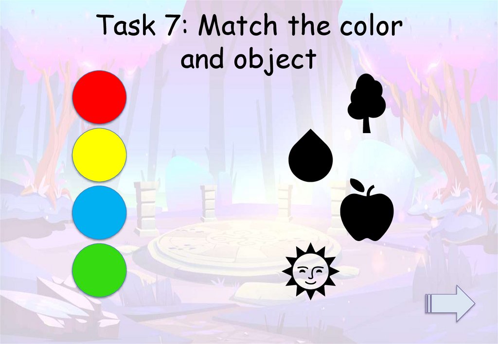 Task 7: Match the color and object
