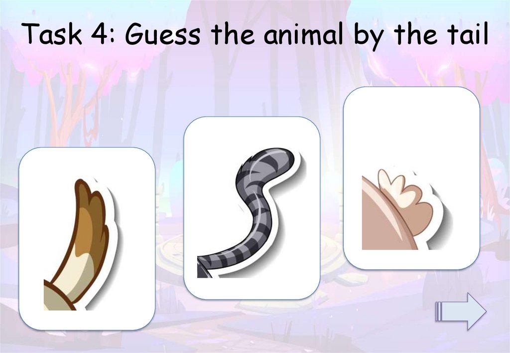 Task 4: Guess the animal by the tail