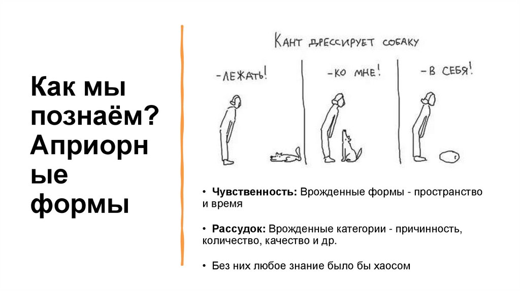 Как мы познаём? Априорные формы
