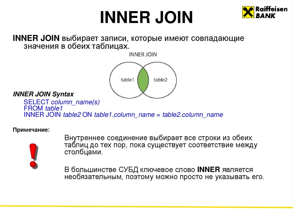 INNER JOIN